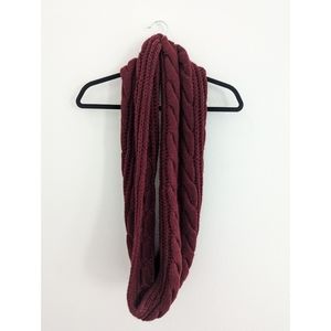 Burgundy Circle Scarf